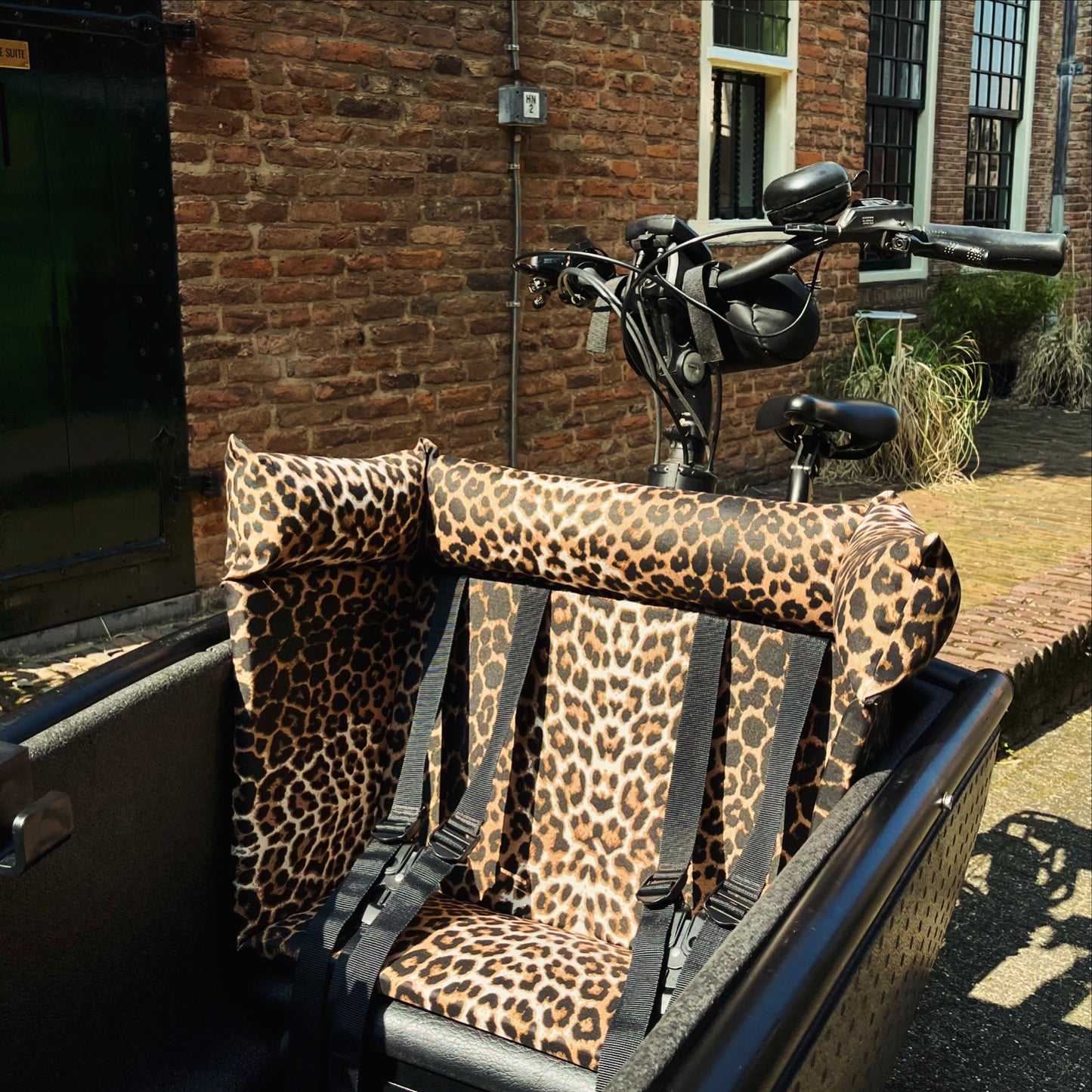 Lastenfahrrad Kissen Urban Arrow - Leopard