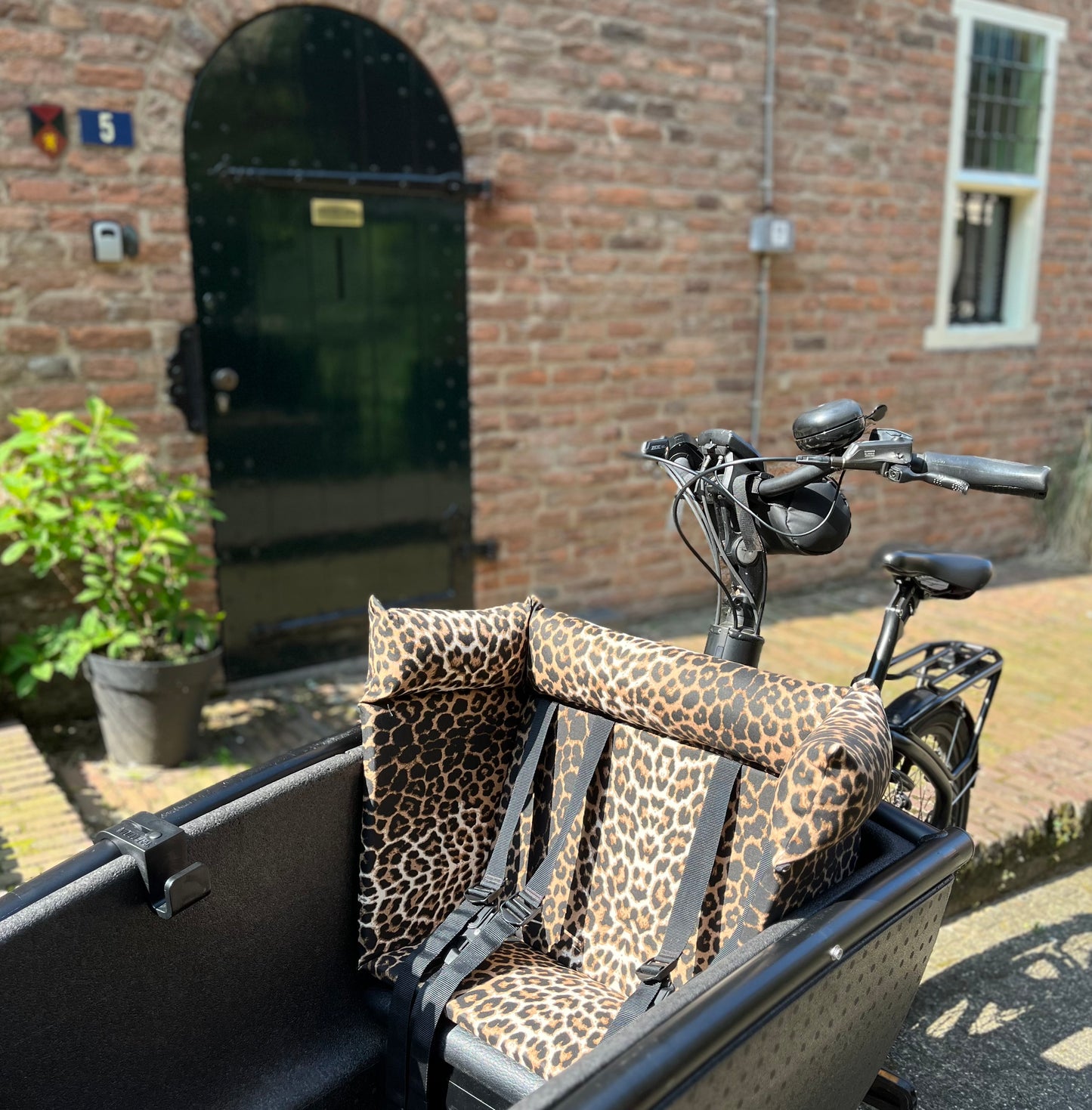 Lastenfahrrad Kissen Urban Arrow - Leopard