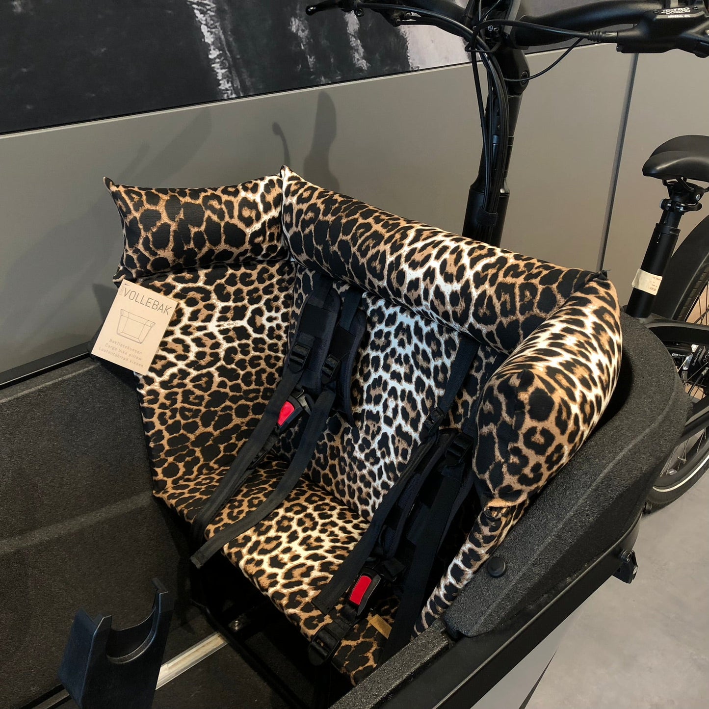 Lastenfahrrad Kissen Carqon - Leopard