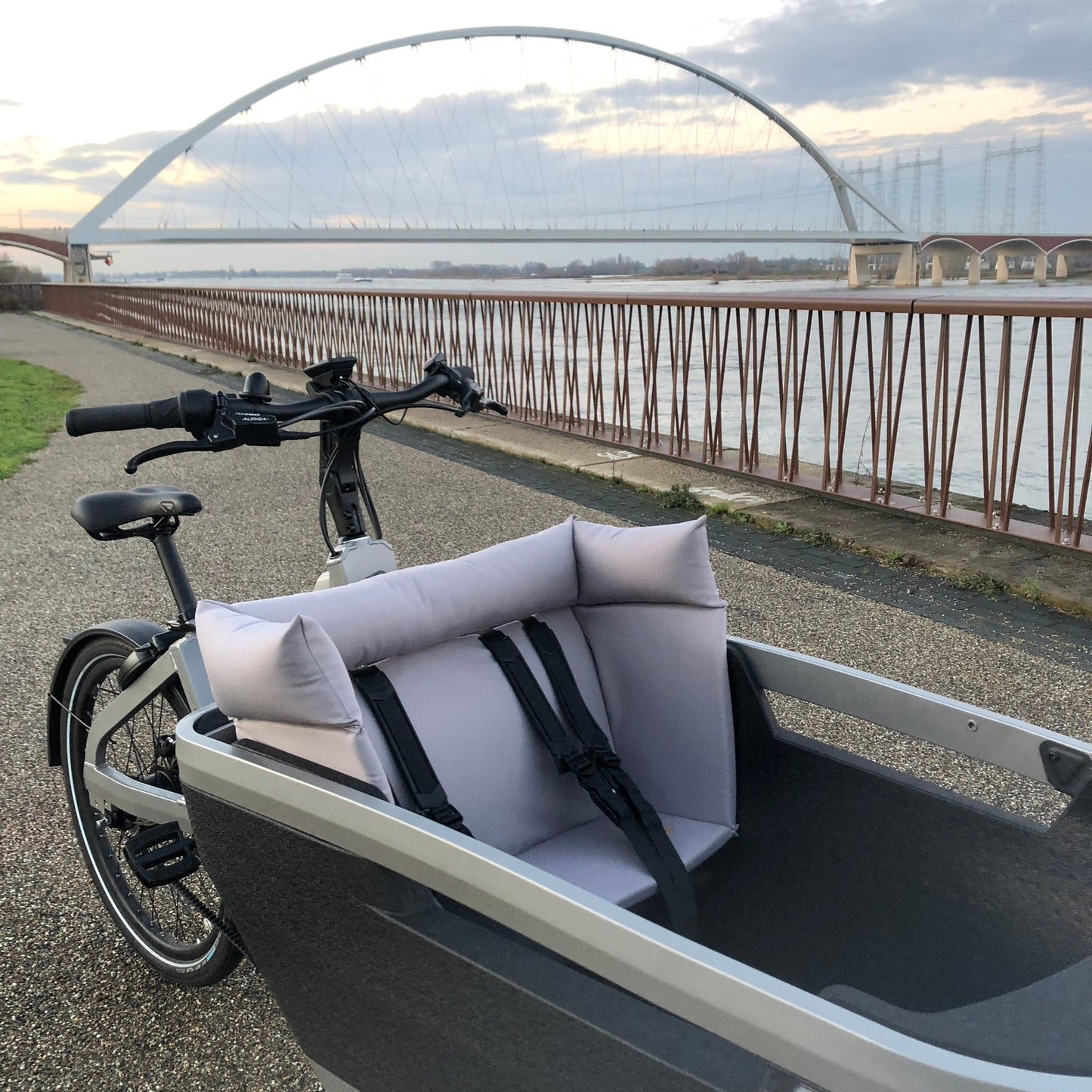 Lastenfahrrad Kissen Lovens - Grau