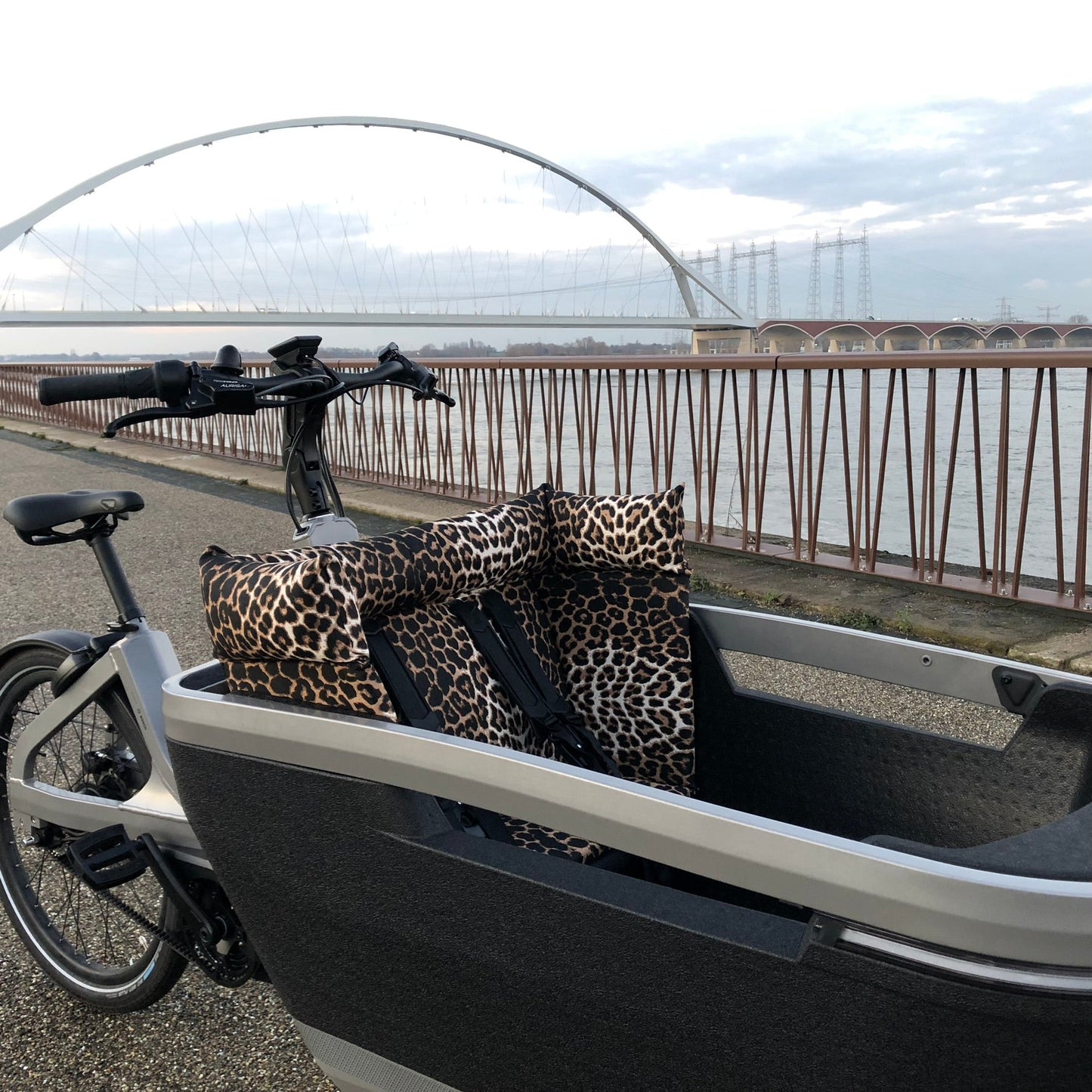 Lastenfahrrad Kissen Lovens - Leopard